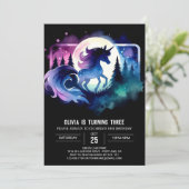 Elegante magische paardenverjaardag kaart (Staand voorkant)