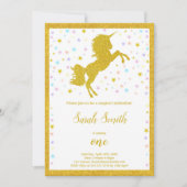 Elegante Magische Partij Nodig uit met sprankelend Kaart (Voorkant)