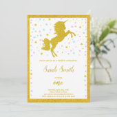 Elegante Magische Partij Nodig uit met sprankelend Kaart (Staand voorkant)