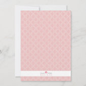 Elegante Magische Prinses Roze Tiara Uitnodigen Kaart (Achterkant)