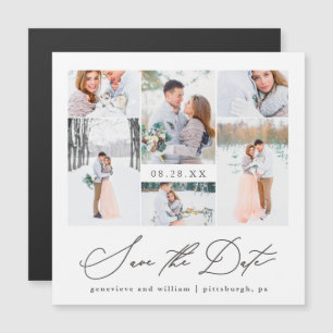 Elegante magnetische foto bruiloft Save the Date