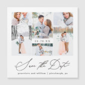 Elegante magnetische foto bruiloft Save the Date (Voorkant)