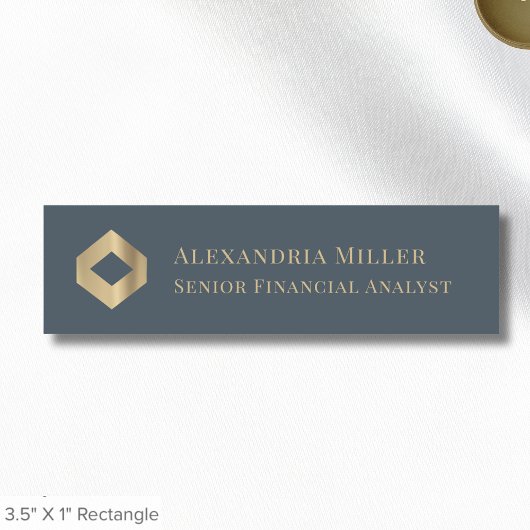 Elegante magnetische naamlabels met Logo Naamplaatje