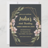 Elegante Magnolia 30e verjaardag Kaart (Voorkant)