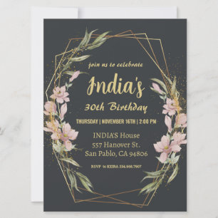 Elegante Magnolia 30e verjaardag Kaart