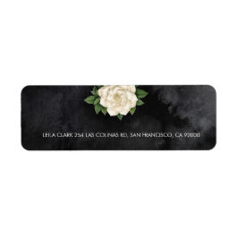 Elegante Magnolia Adreslabels op Maat Etiket