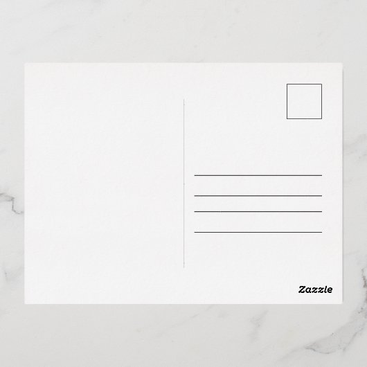 Elegante Magnolia Bloem Gelukkig Nieuwjaar 2025 Go Folie Feestdagen Briefkaart (Achterkant)