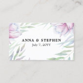 Elegante magnolia bloem plaatskaartje (Achterkant)