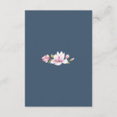 Elegante Magnolia Bloemen Bruiloft Informatie Kaar Informatiekaartje (Achterkant)
