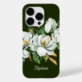 Elegante Magnolia Bloesem Persoonlijke Bruidsmeisj Case-Mate iPhone Case (Achterkant)