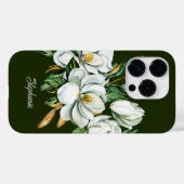 Elegante Magnolia Bloesem Persoonlijke Bruidsmeisj Case-Mate iPhone Case (Achterkant (horizontaal))