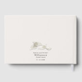 Elegante Magnolia bloesems Huwelijk Gastenboek (Achterkant)