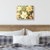 Elegante Magnolia Bloesems Muurkunst Canvas Afdruk (Insitu (Slaapkamer))