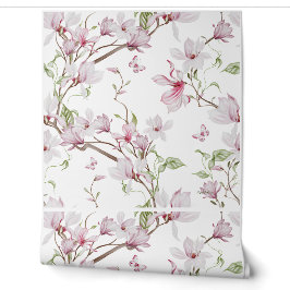 Elegante Magnolia Botanische Vinyl Behang