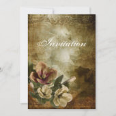 Elegante Magnolia  Bruids Douche Uitnodiging (Voorkant)