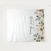 Elegante Magnolia Bruidsfeest Foto Prop Achtergron Wandkleed (Voorkant (horizontaal))