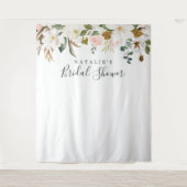 Elegante Magnolia Bruiloft Feest Fotoprop Backdrop Wandkleed (Voorkant)