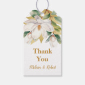 Elegante Magnolia bruiloft gunst Labels Cadeaulabel (Voorkant)