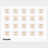 Elegante Magnolia Bruiloft Return Address Sticker (Vel)