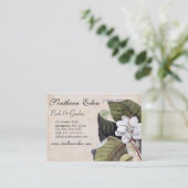 Elegante Magnolia Collage  tuin Visitekaartje (Staand voorkant)