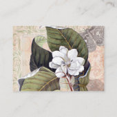 Elegante Magnolia Collage tuin Visitekaartje (Achterkant)
