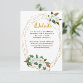 Elegante Magnolia Details Behuizing Kaart