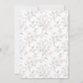 Elegante Magnolia Eucalyptus botanische bruiloft Kaart (Achterkant)