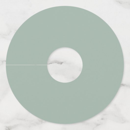 Elegante Magnolia Eucalyptus groen bruiloft gunst Wijnglaslabel (Achterkant)