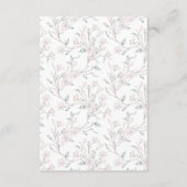 Elegante Magnolia Eucalyptus QR Code RSVP ENC Informatiekaartje (Achterkant)