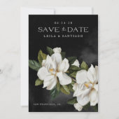 Elegante Magnolia foto Save the Date (Voorkant)