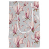 Elegante Magnolia Medium Cadeauzakje (Achterkant)