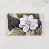 Elegante Magnolia met texturen Achtergrond Visitekaartje (Achterkant)