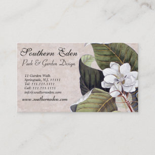 Elegante Magnolia met  texturen Achtergrond Visitekaartje