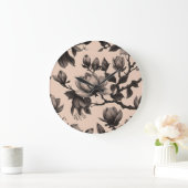 Elegante  Magnolia Patroonklok Grote Klok (Huis)