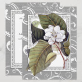 Elegante Magnolia Southern Belle bruiloft Kaart (Voorkant / Achterkant)