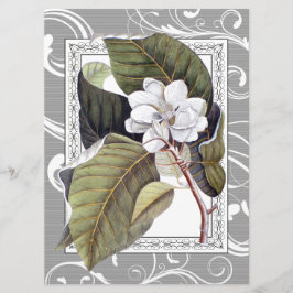 Elegante Magnolia Southern Belle bruiloft Kaart