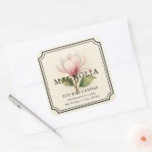 Elegante Magnolia Soy Wax Candle Business Label (Envelop)