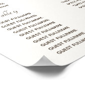 Elegante  Magnolia Trouwstoel Grafiek Poster (Hoek)