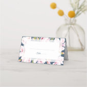 Elegante Magnolia Trouwtafel Plaatskaartje (Voorkant)