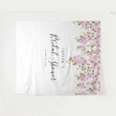 Elegante Magnolia Vrijgezellenfeest achtergrond Wandkleed (Voorkant (horizontaal))