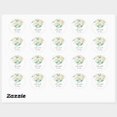 Elegante Magnolia Watercolor Sticker (Vel)