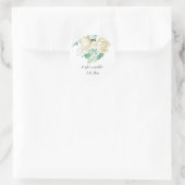 Elegante Magnolia Watercolor Sticker (Tas)