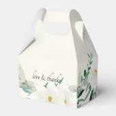 Elegante Magnolia Wedding Beige Bedankdoosjes (Achterkant)