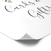 Elegante Magnolia | Witte Kaarten en Cadeaubonkaar Poster (Hoek)