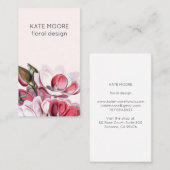 Elegante Magnolia's Visitekaartje (Voorkant / Achterkant)
