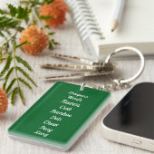Elegante Mahjong-sleutelhanger Sleutelhanger (Voorkant Rechts)
