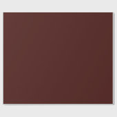 Elegante mahonie rood bruin effen massief klassiek cadeaupapier (Vlak)