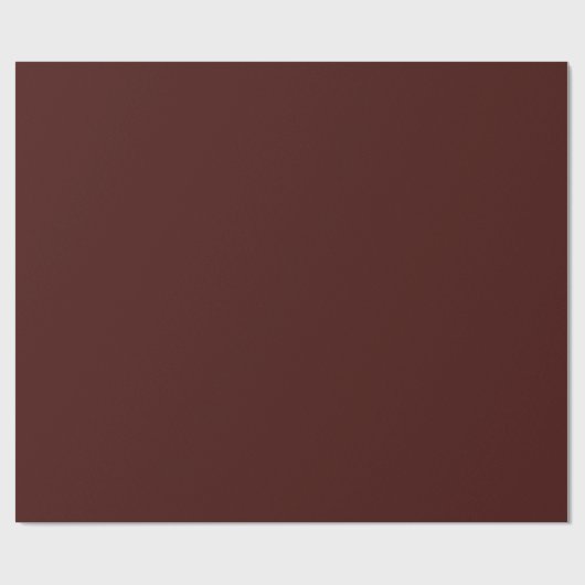 Elegante mahonie rood bruin effen massief klassiek cadeaupapier (Vlak)