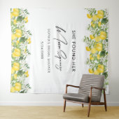 Elegante Main Squeeze Bruiloft Feest Fotobackdrop Wandkleed (In Situ (horizontaal))