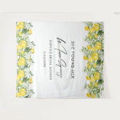 Elegante Main Squeeze Bruiloft Feest Fotobackdrop Wandkleed (Voorkant (horizontaal))